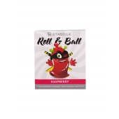 Стимулирующий презерватив-насадка Roll   Ball Raspberry - Sitabella - купить с доставкой в Туле