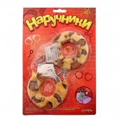 Металлические наручники с леопардовой плюшевой отделкой - Сима-Ленд - купить с доставкой в Туле