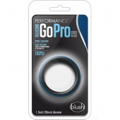 Черно-синее эрекционное кольцо Silicone Go Pro Cock Ring - Blush Novelties - в Туле купить с доставкой