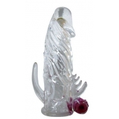 Закрытая прозрачная вибронасадка на пенис Crystal Sleeve Vibe - Erowoman-Eroman - в Туле купить с доставкой