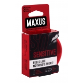 Ультратонкие презервативы в железном кейсе MAXUS Sensitive - 3 шт. - Maxus - купить с доставкой в Туле