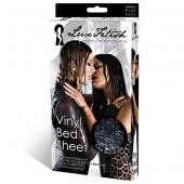 Черная виниловая ткань-простынь для эротических игр - Lux Fetish - купить с доставкой в Туле