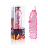 Закрытая рельефная насадка Crystal sleeve snakes в виде змеи с усиками - 14 см. - Erowoman-Eroman - в Туле купить с доставкой