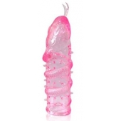 Закрытая рельефная насадка Crystal sleeve snakes в виде змеи с усиками - 14 см. - Erowoman-Eroman - в Туле купить с доставкой