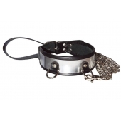 Стильный ошейник с металлическим блеском и поводком - Sitabella - купить с доставкой в Туле