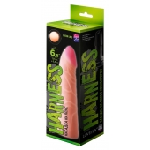 Фаллическая насадка на трусики харнесс - 17,5 см. - LOVETOY (А-Полимер) - купить с доставкой в Туле