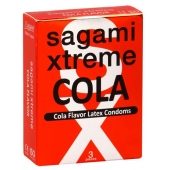 Ароматизированные презервативы Sagami Xtreme COLA - 3 шт. - Sagami - купить с доставкой в Туле