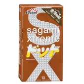 Презервативы Sagami Xtreme FEEL UP с точечной текстурой и линиями прилегания - 10 шт. - Sagami - купить с доставкой в Туле