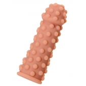 Телесная реалистичная насадка KOKOS Extreme Sleeve 02 с дополнительной стимуляцией - 12,7 см. - KOKOS - в Туле купить с доставкой