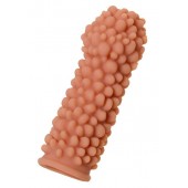 Телесная реалистичная насадка KOKOS Extreme Sleeve 08 с дополнительной стимуляцией - 12,7 см. - KOKOS - в Туле купить с доставкой