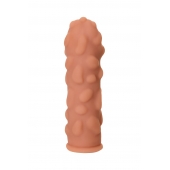 Телесная реалистичная насадка KOKOS Extreme Sleeve 11 с дополнительной стимуляцией - 12,7 см. - KOKOS - в Туле купить с доставкой