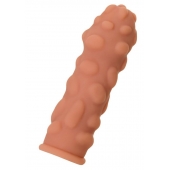 Телесная реалистичная насадка KOKOS Extreme Sleeve 11 с дополнительной стимуляцией - 12,7 см. - KOKOS - в Туле купить с доставкой