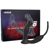 Черная анальная пробка NEXUS SIMUL8 с фиксацией на теле кольцами - Nexus Range - в Туле купить с доставкой