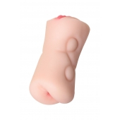 Телесный двусторонний мастурбатор Rich Fruit - вагина и анус - ToyFa - в Туле купить с доставкой