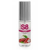 Смазка на водной основе S8 Flavored Lube со вкусом вишни - 50 мл. - Stimul8 - купить с доставкой в Туле