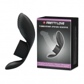 Черное кольцо на пенис с вибрацией Vibration Penis Sleeve - Baile - в Туле купить с доставкой