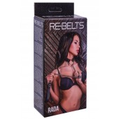 Черный поводок и чокер с кольцом Rada - Rebelts - купить с доставкой в Туле