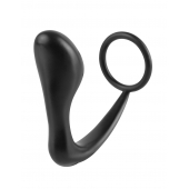 Эрекционное кольцо с анальной пробкой Ass-Gasm Cockring Plug - Pipedream - в Туле купить с доставкой