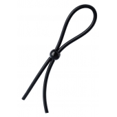 Черное лассо на пенис с одной бусиной - A-toys - в Туле купить с доставкой