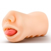 Телесный мастурбатор-ротик с язычком Oral Anne - Blush Novelties - в Туле купить с доставкой