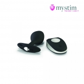 Черная пробка Mystim Rocking Vibe S с возможностью подключения к электростимулятору - 9,7 см. - MyStim - купить с доставкой в Туле