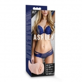 Телесный мастурбатор-вагина с вибропулей Ashley - Blush Novelties - в Туле купить с доставкой