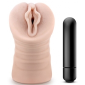 Телесный мастурбатор-вагина с вибропулей Ashley - Blush Novelties - в Туле купить с доставкой