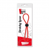 Красное эрекционное лассо с одной бусиной-утяжкой STRETCHY THIN LASSO - Dream Toys - в Туле купить с доставкой