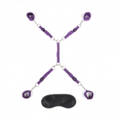 Фиолетовый набор фиксаций на кровати Classic Bedspreader - Lux Fetish - купить с доставкой в Туле