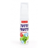 Гель-смазка Tutti-frutti со вкусом сладкой мяты - 30 гр. - Биоритм - купить с доставкой в Туле