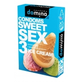 Презервативы для орального секса DOMINO Sweet Sex с ароматом мороженого - 3 шт. - Domino - купить с доставкой в Туле