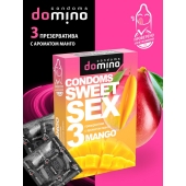 Презервативы для орального секса DOMINO Sweet Sex с ароматом манго - 3 шт. - Domino - купить с доставкой в Туле