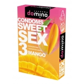 Презервативы для орального секса DOMINO Sweet Sex с ароматом манго - 3 шт. - Domino - купить с доставкой в Туле