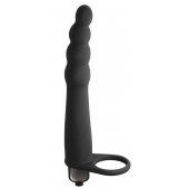 Черная вибронасадка для двойного проникновения Bramble - 16,5 см. - Lola Games - купить с доставкой в Туле