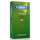 Текстурированные презервативы Torex  С точками  - 12 шт. - Torex - купить с доставкой в Туле