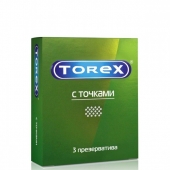 Текстурированные презервативы Torex  С точками  - 3 шт. - Torex - купить с доставкой в Туле