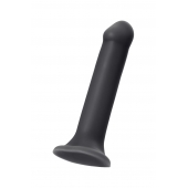Черный фаллос на присоске Silicone Bendable Dildo XL - 20 см. - Strap-on-me - купить с доставкой в Туле
