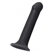 Черный фаллос на присоске Silicone Bendable Dildo XL - 20 см. - Strap-on-me - купить с доставкой в Туле