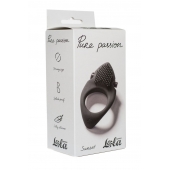 Черное эрекционное виброкольцо Pure Passion Sunset - Lola Games - в Туле купить с доставкой
