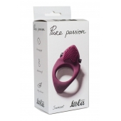 Бордовое эрекционное виброкольцо Pure Passion Sunset - Lola Games - в Туле купить с доставкой