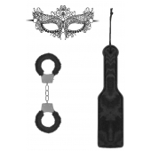Черный игровой набор Introductory Bondage Kit №4 - Shots Media BV - купить с доставкой в Туле