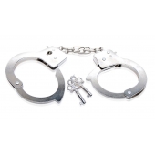 Металлические наручники Beginner s Metal Cuffs - Pipedream - купить с доставкой в Туле