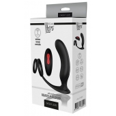 Черный массажер простаты REMOTE P-PLEASER - Dream Toys - в Туле купить с доставкой