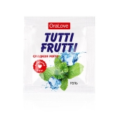 Пробник гель-смазки Tutti-frutti со вкусом мяты - 4 гр. - Биоритм - купить с доставкой в Туле