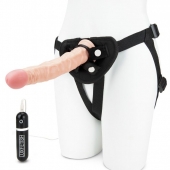 Регулируемые трусики с вибрирующей насадкой - 21 см. - Lux Fetish - купить с доставкой в Туле