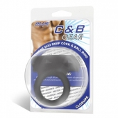 Черное двойное силиконовое кольцо С B GEAR - BlueLine - в Туле купить с доставкой