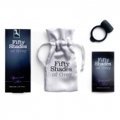 Темно-серое эрекционное кольцо Vibrating Love Ring с вибрацией - Fifty Shades of Grey - в Туле купить с доставкой