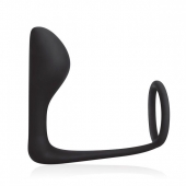 Стимулятор простаты с фиксацией эрекционным кольцом Prostate Gear - BlueLine - в Туле купить с доставкой