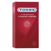 Презервативы Torex  Сладкая любовь  с ароматом клубники - 12 шт. - Torex - купить с доставкой в Туле