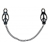 Зажимы на соски Darkside с цепочкой - Lola Games - купить с доставкой в Туле